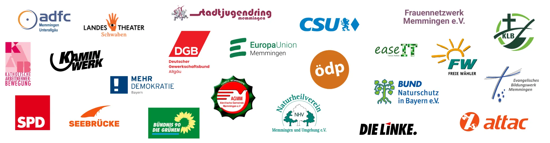 Logos der Bündnis Mitglieder