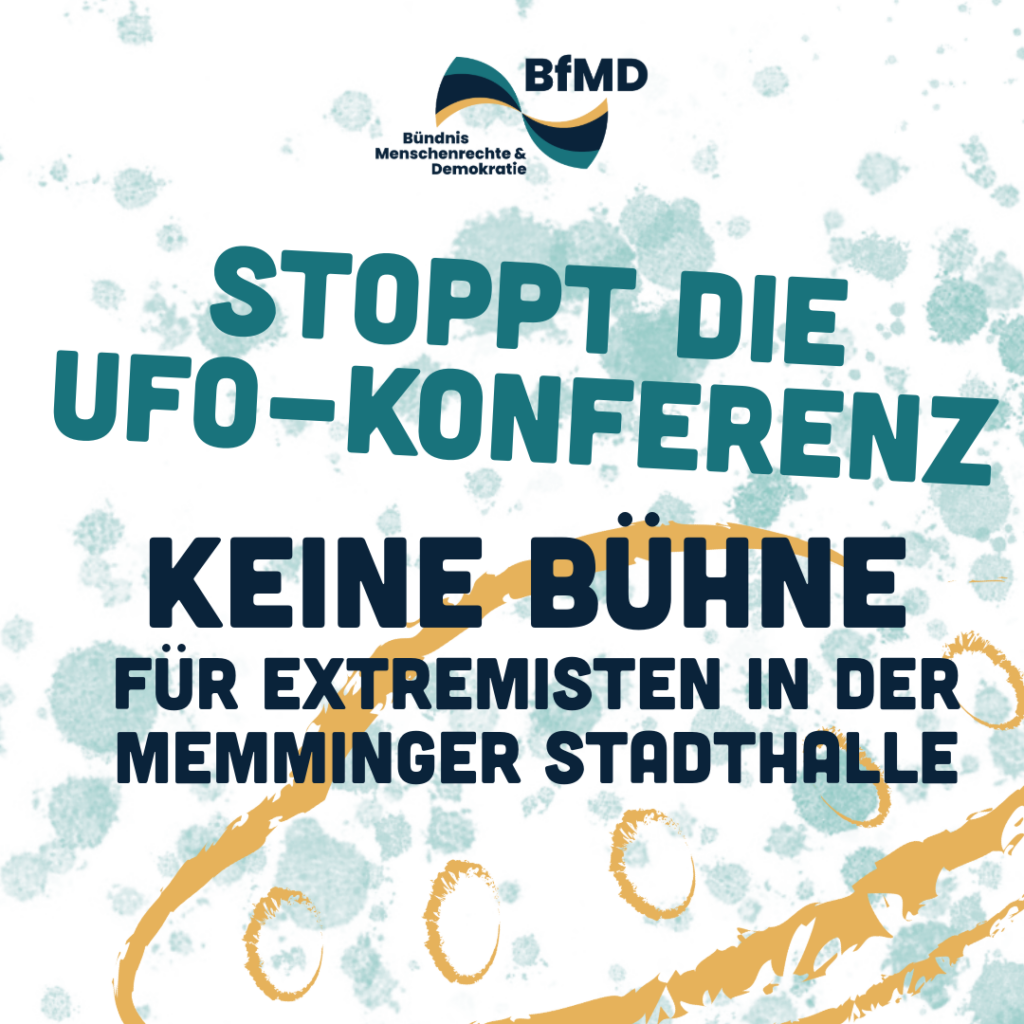 Protest gegen UFO-Konferenz in der Stadthalle Memmingen