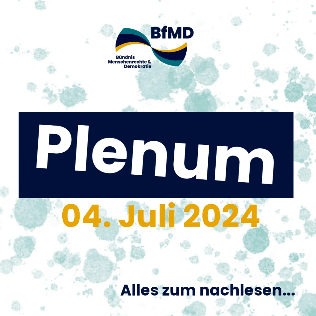 Hier findest du Informationen zum Plenum vom 4. Juli 2024