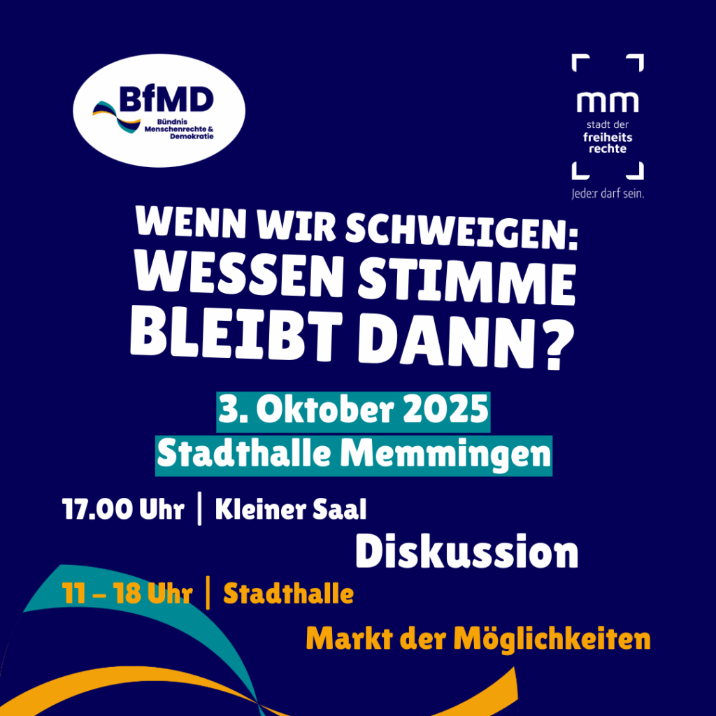 Wenn wir schweigen – wessen Stimme bleibt?