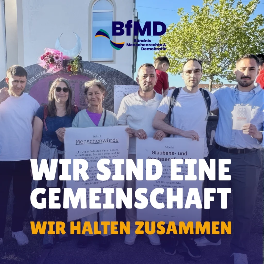 Solidaritätskundgebung nach Anschlag auf Memminger Moschee